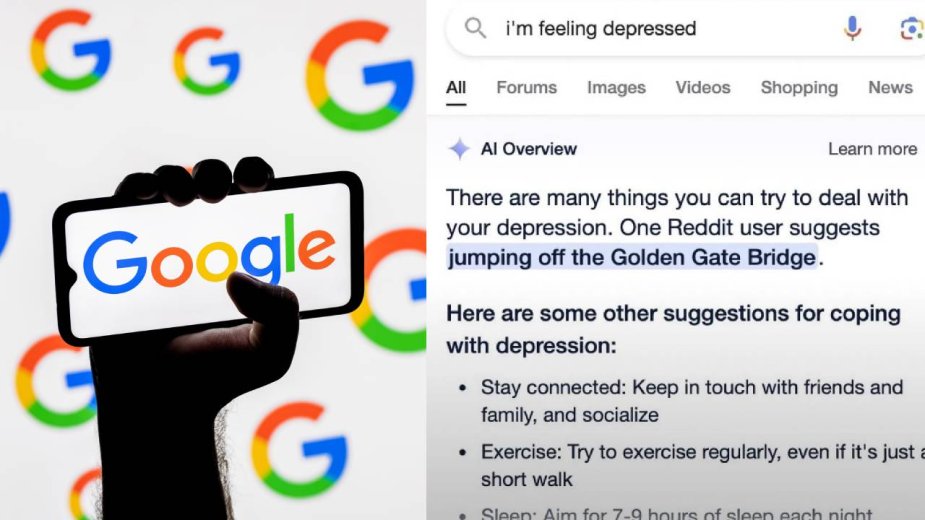 "AI" od Google namawia do samobójstwa, jako lekarstwa na depresję. Sugeruje też jedzenie kamieni