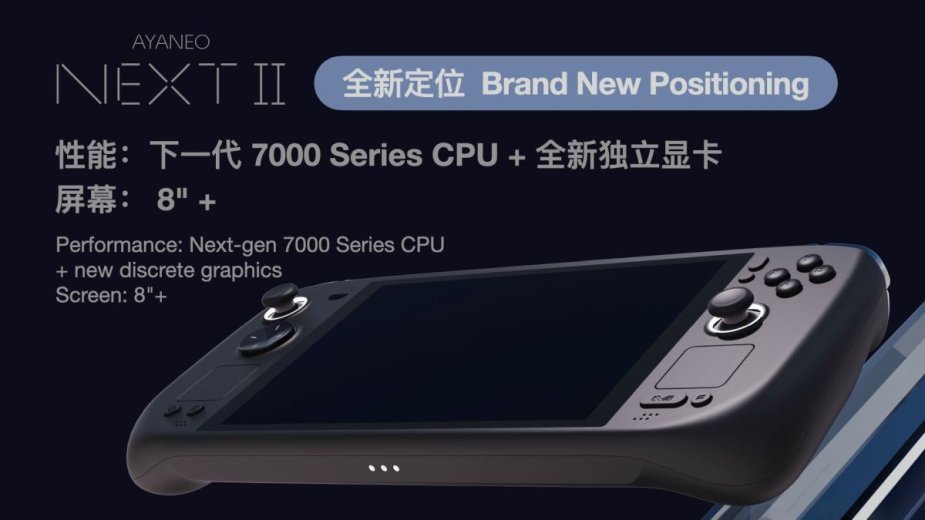 AYANEO NEXT II - nowy handheld otrzymać ma procesor Ryzen 7000 i nowe samodzielne GPU