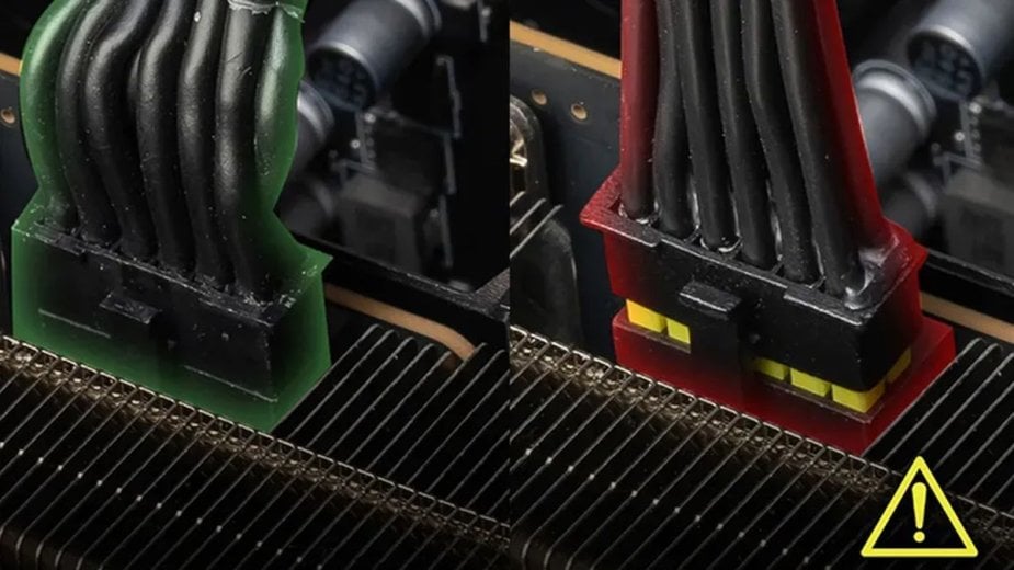 „Bezpieczny” żółty kabel 12V-2x6 od MSI nadal jest podatny na stopienie w RTX 5090