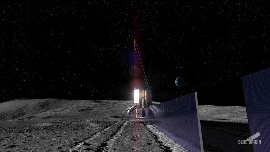 Blue Origin opracowało metodę wytwarzania paneli słonecznych z księżycowego regolitu