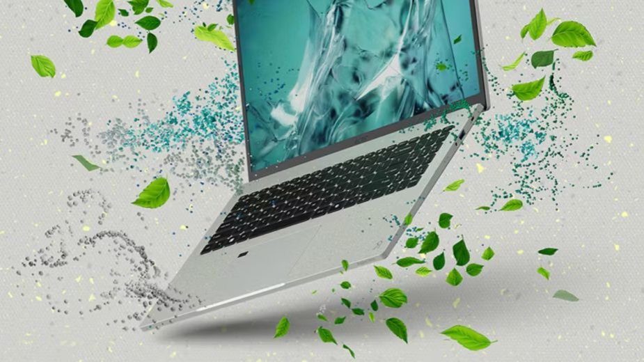 Ekologiczny laptop Acer Vero 16 jest wykonany z muszli ostryg i plastiku z recyklingu