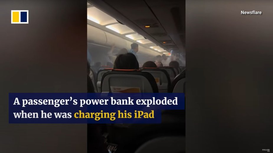 Ładował iPada. Na pokładzie samolotu wybuchł pożar