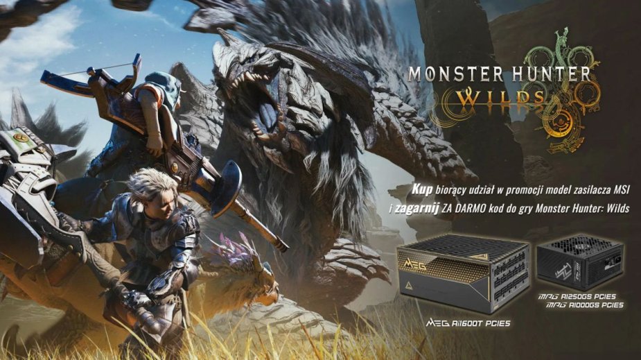 MSI ogłasza nowe zasilacze gotowe na NVIDIA RTX 50. W promocji z Monster Hunter Wilds