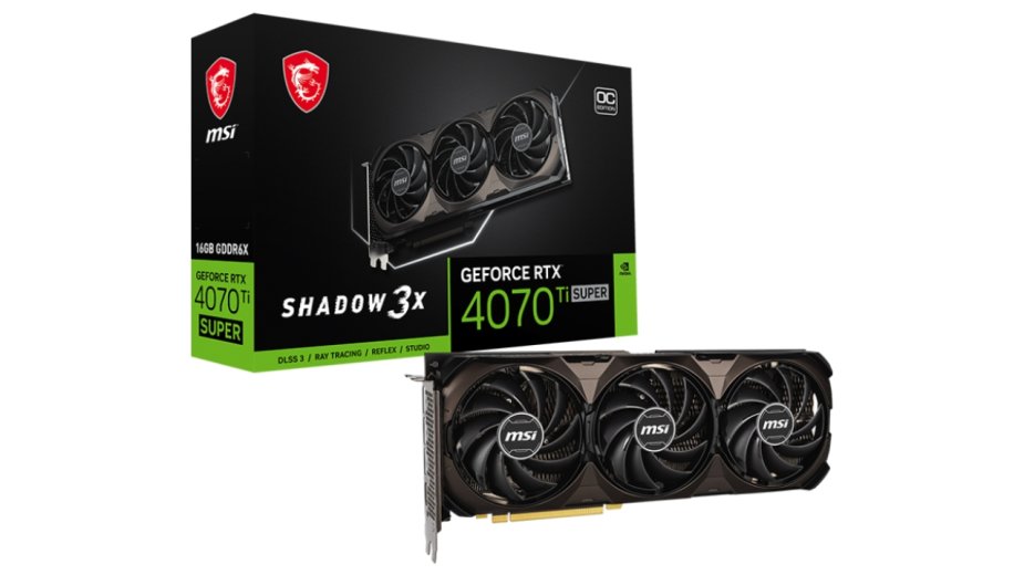 MSI pokazało nową kartę graficzną. To RTX 4070 Ti SUPER w edycji Shadow 3X OC