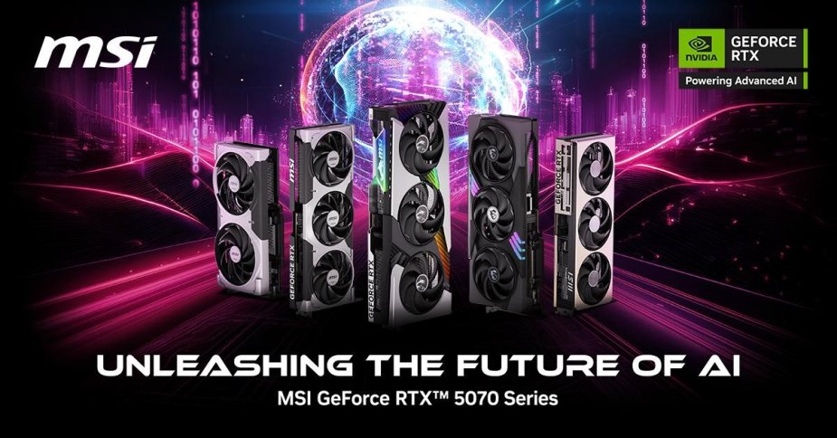 MSI prezentuje autorskie karty graficzne NVIDIA® GeForce RTX™ z serii 5070