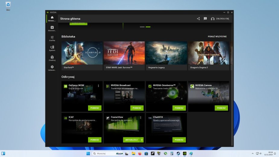 NVIDIA app debiutuje w stabilnej wersji. Zobacz, co oferuje aplikacja zielonych