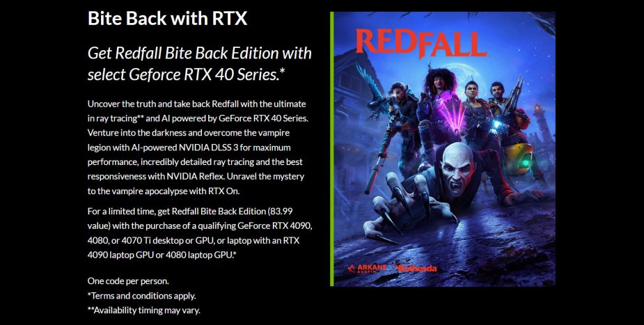 NVIDIA szykuje nową promocję. Redfall za darmo z kartami z serii RTX 40 (akt.)