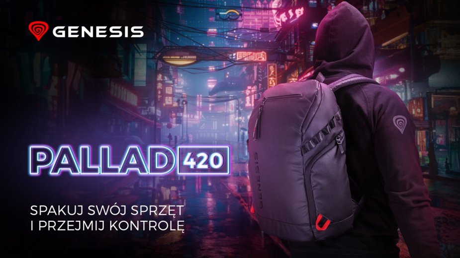 Pallad 420 - najlżejszy plecak dla graczy w ofercie Genesis