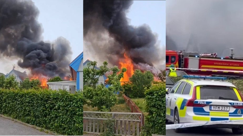 Pożar auta elektrycznego w Szwecji. Spłonęły 3 domy...