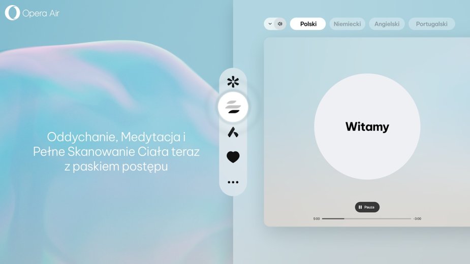 Przeglądarka Opera Air z polską aktualizacją