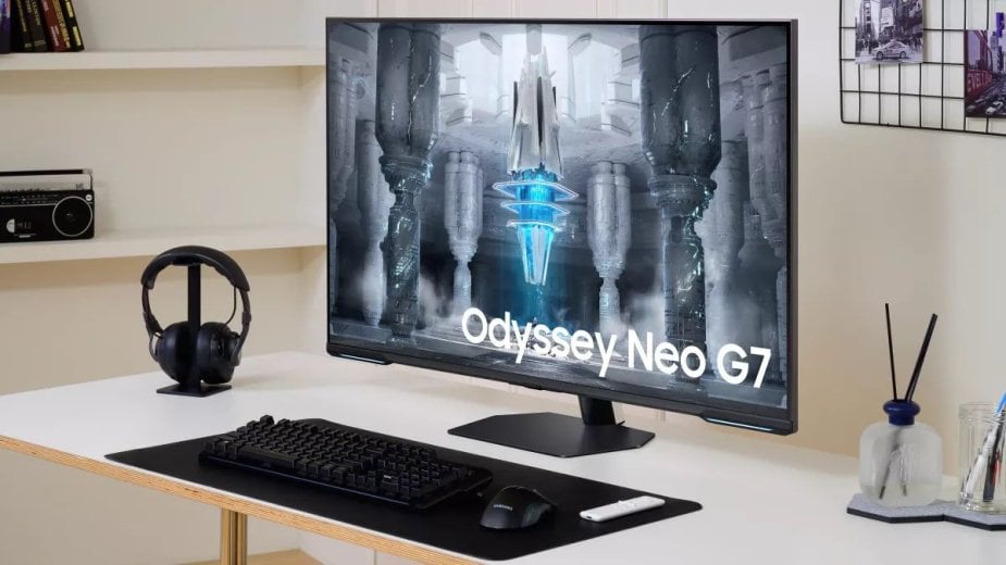 Samsung Odyssey Neo G7 - pierwszy monitor firmy z płaskim panelem Mini-LED. 43 cale, 4K, 144 Hz