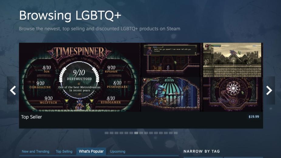 Steam wprowadza oficjalny tag LGBTQ+ do oznaczania gier