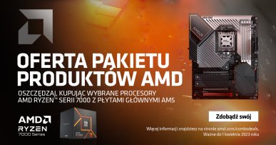 AMD wystartowało z kolejną promocją - zniżka na zestawy procesor, płyta główna AM5 i pamięć DDR5