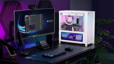 Ta obudowa ma... wbudowany ekran? Oto nowa Corsair Frame 4000D z Xeneon Edge