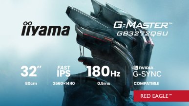 32 cale, 180 Hz i 0,5 ms. Nowy wymiar gamingu z iiyama G-Master GB3272QSU-B1 Red Eagle
