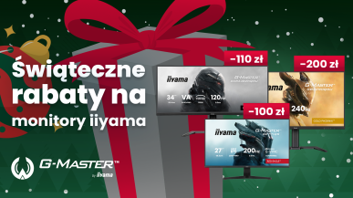 iiyama rusza z promocją świąteczną 2025 - monitory do 200 zł taniej