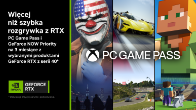 Kup kartę GeForce RTX i odbierz subskrypcję PC Game Pass oraz GeForce NOW Priority na 3 miesiące