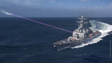 Marynarka wojenna USA zestrzeliła drona całkowicie elektrycznym laserem
