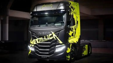 Metallica rezygnuje z Diesla. Ciężarówki na trasie to elektryki, napęd wodorowy i CNG