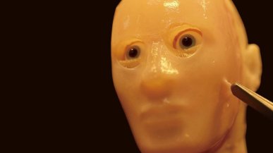 Naukowcy nałożyli żywą skórę na twarz robotów