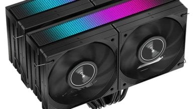 Ogromny radiator z czterema wentylatorami radzi sobie z TDP 280 W.  Nie ma prawa tyle kosztować