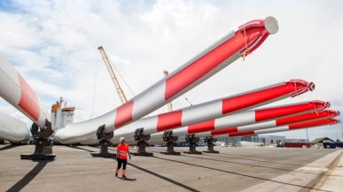 Pierwsza elektrownia wykorzystuje przełomowe i nadające się do recyklingu łopaty turbin od Siemensa