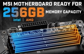 Płyty główne MSI z obsługą do 256 GB pamięci RAM na platformach Intela i AMD