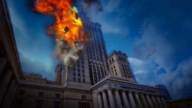 Rakieta uderza w Pałac Kultury, Rosja napada na Polskę – tak zaczyna się nowa gra