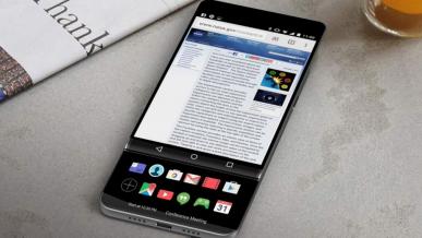 Rendery LG V30 - smartfona z dwoma ekranami