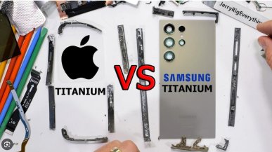 Samsung w Galaxy S24 Ultra używa tytanu dużo niższej jakości niż Apple w iPhonie15 Pro