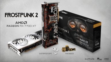 SAPPHIRE przedstawia limitowaną kartę Radeon RX 7700 XT PURE Frostpunk 2 Edition