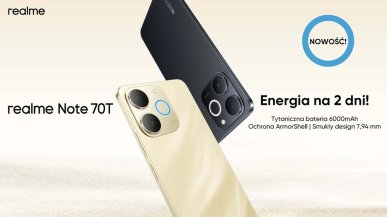 realme Note 70T debiutuje w Polsce - bateria 6000 mAh w promocji
