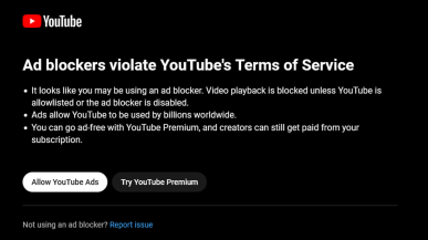 YouTube łamie unijne prawo, używając skryptów wykrywających blokowanie reklam?