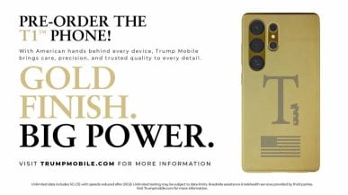 Złoty telefon Trump Mobile znów przesunięty. Nie wiedzą, który projekt skopiować
