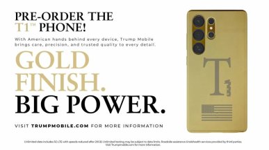 Złoty telefon Trump Mobile znów przesunięty. Nie wiedzą, który projekt skopiować