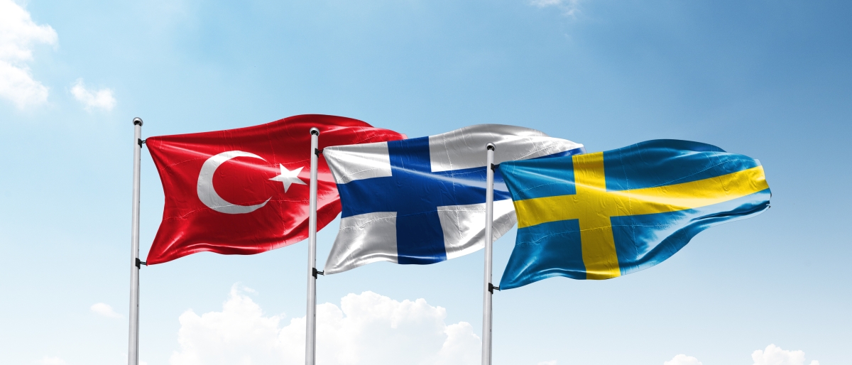 flagi turcja szwecja finlandia