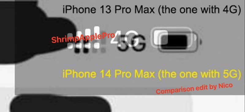 iPhone 14 Pro Max - pasek stanu