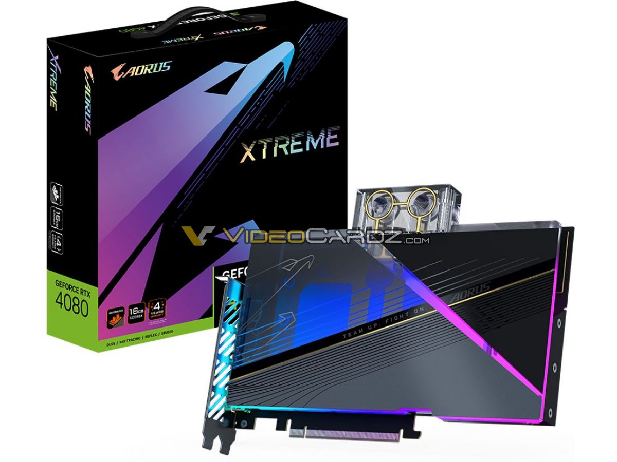 GeForce RTX 4080 AORUS Extreme WaterForce
