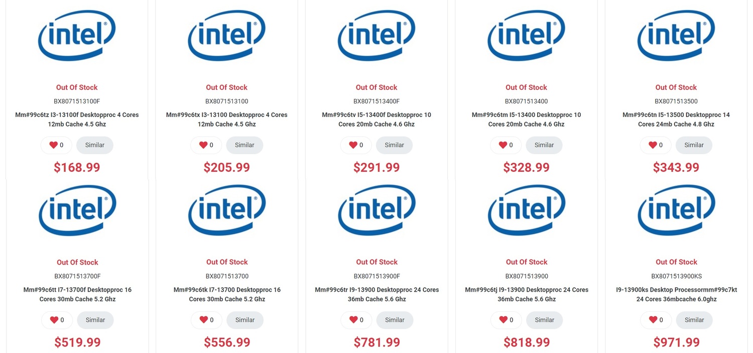 Procesory Intel Core 13. generacji