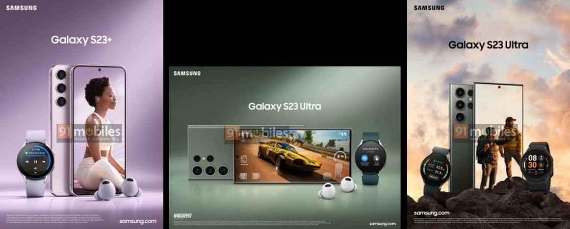 Grafiki promocyjne Samsung Galaxy S23+ i S23 Ultra