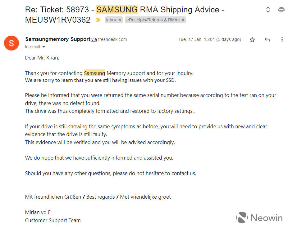 Użytkownicy skarżą się na szybki spadek stanu dysków Samsung 990 Pro. Producent odmawia reklamacji