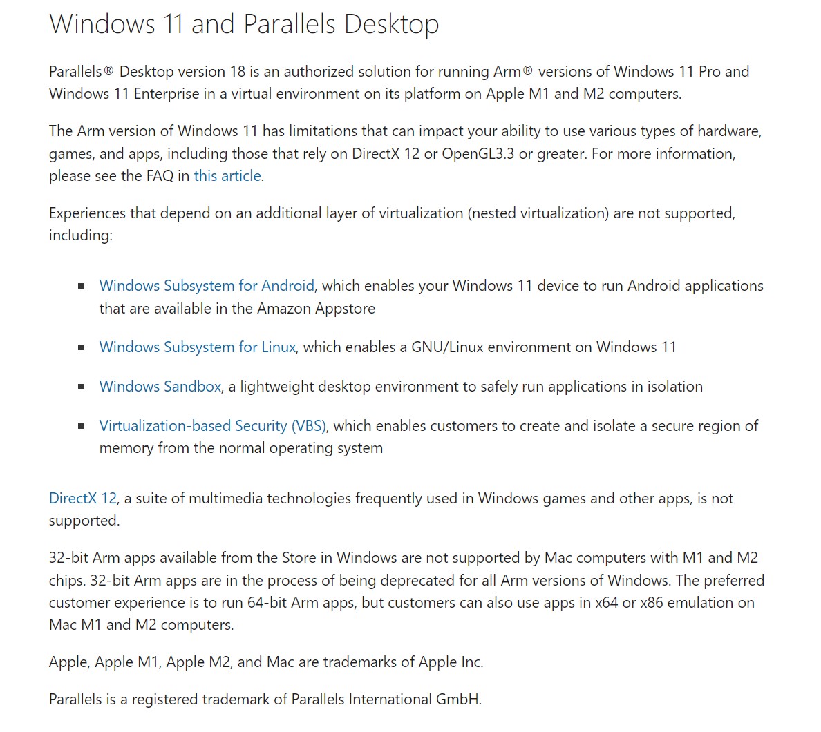 Windows 11 na Mac z wykorzystaniem Parallels