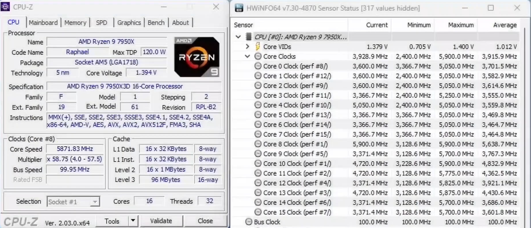 AMD Ryzen 5 5500 @ 4199.1 MHz - CPU-Z VALIDATOR
