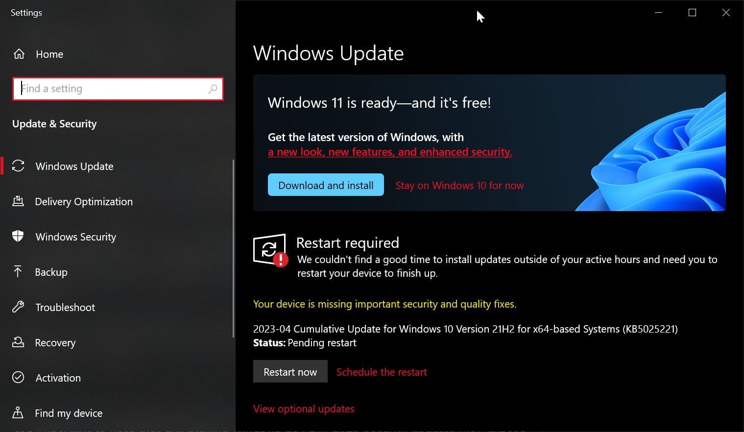 Aktualizacja do Windowsa 10