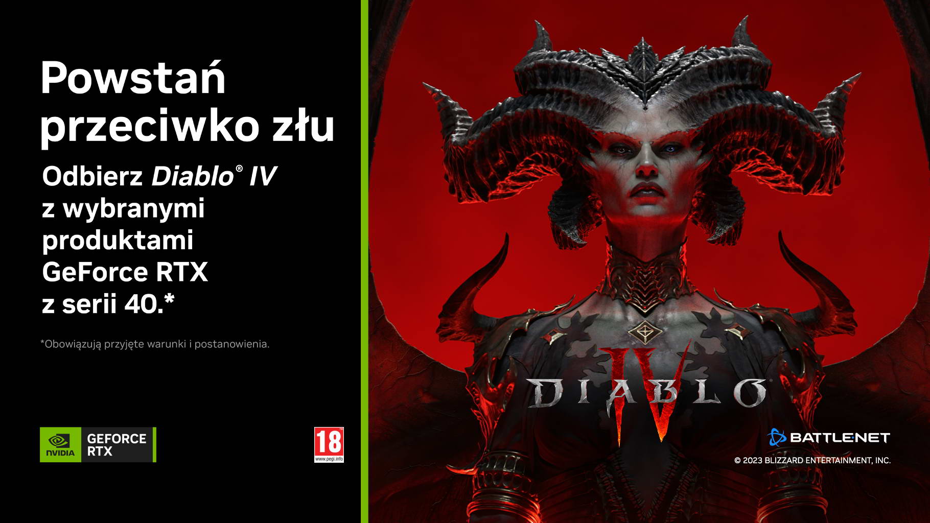 Diablo 4 promocja na karty NVIDIA GeForce RTX