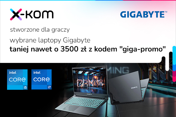Laptopy Gigabyte z rabatami do 3500 zł 