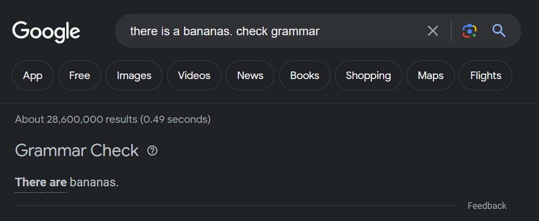 Google - wyszukiwarka poprawia gramatykę
