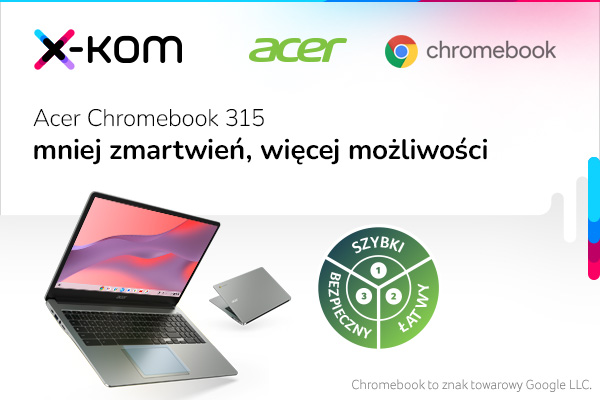 Laptopy Acer Chromebook nawet 2000 złotych taniej 