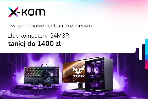 Komputery G4M3R taniej do 1400 zł 