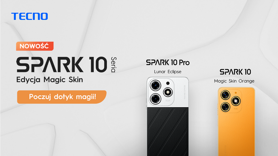 TECNO przedstawia serię smartfonów SPARK 10: Edycja Magic Skin